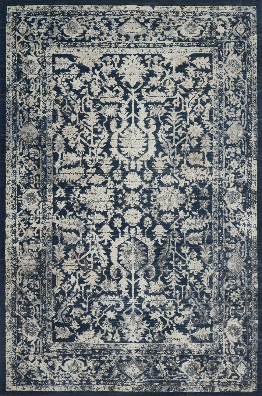 Everly Rug 01 | Indigo / Indigo