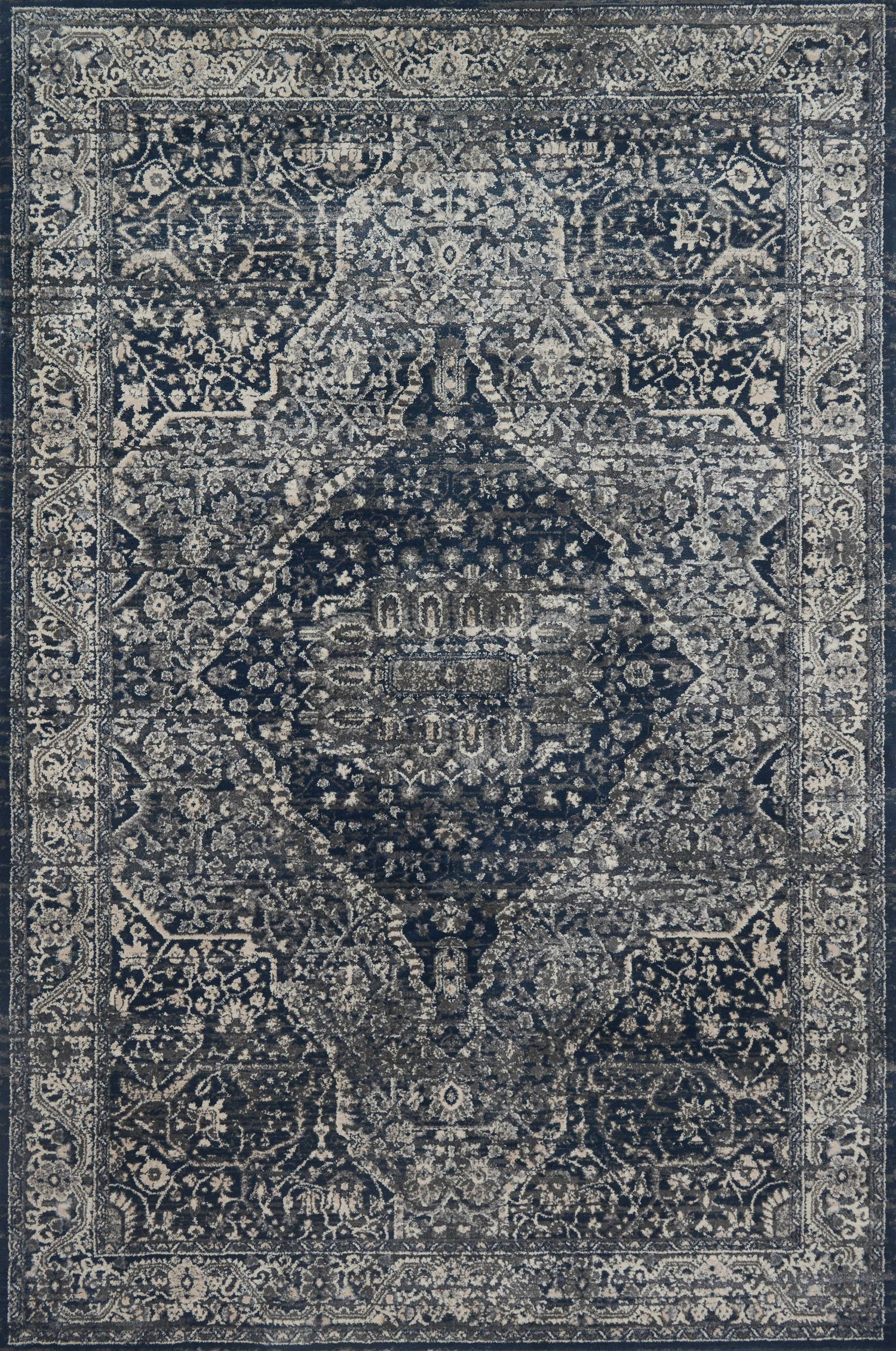 Everly Rug 02 | Grey / Midnight