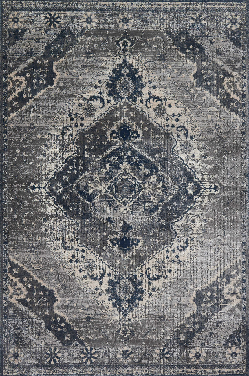 Everly Rug 07 | Silver / Grey