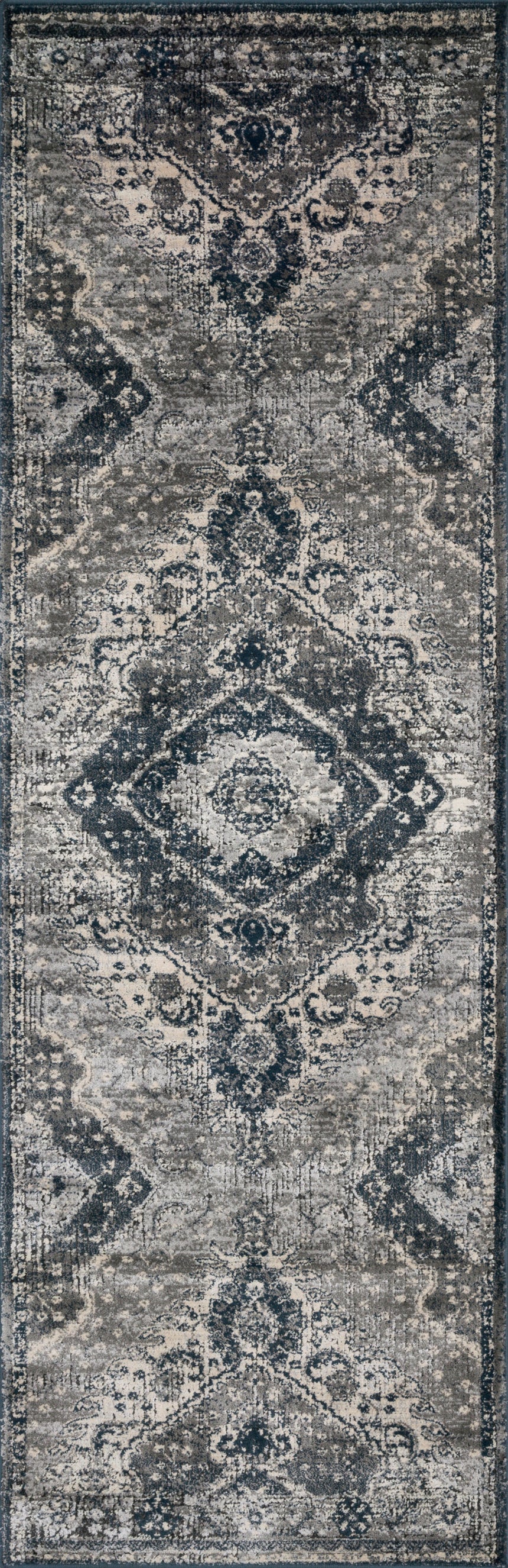 Everly Rug 07 | Silver / Grey