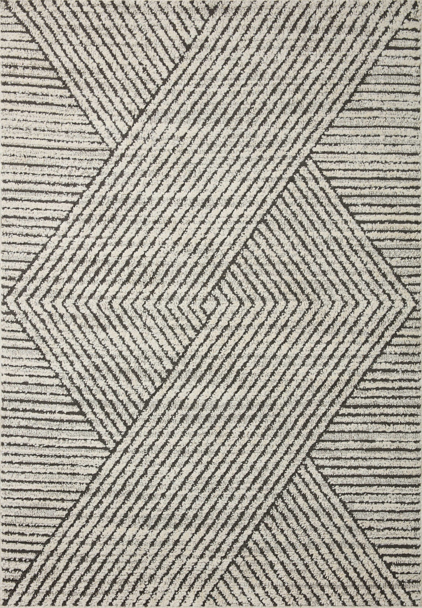 Fabian Rug 06 | Charcoal / Ivory