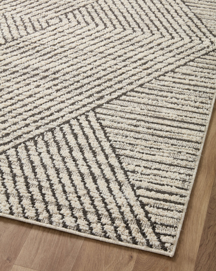 Fabian Rug 06 | Charcoal / Ivory