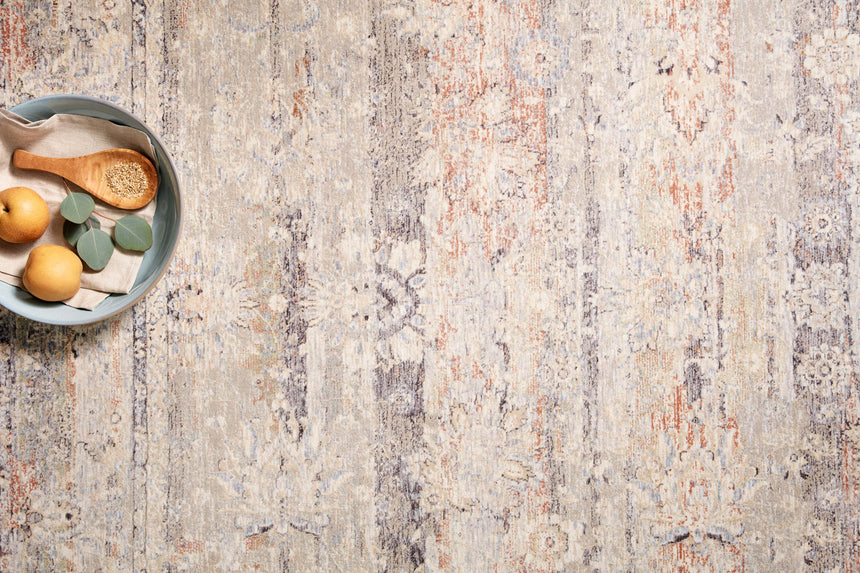 Faye Rug 09 | Denim / Rust