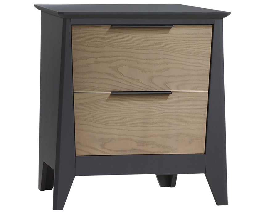 Graphite Birch with Natural Wheat Birch | Flexx Premium Nightstand | Valley Ridge Furniture