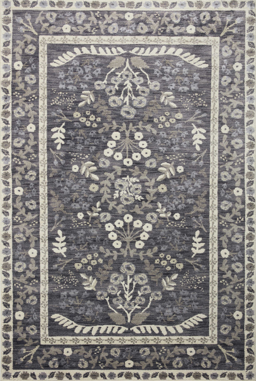 Fiore Rug 01 | Charcoal / White