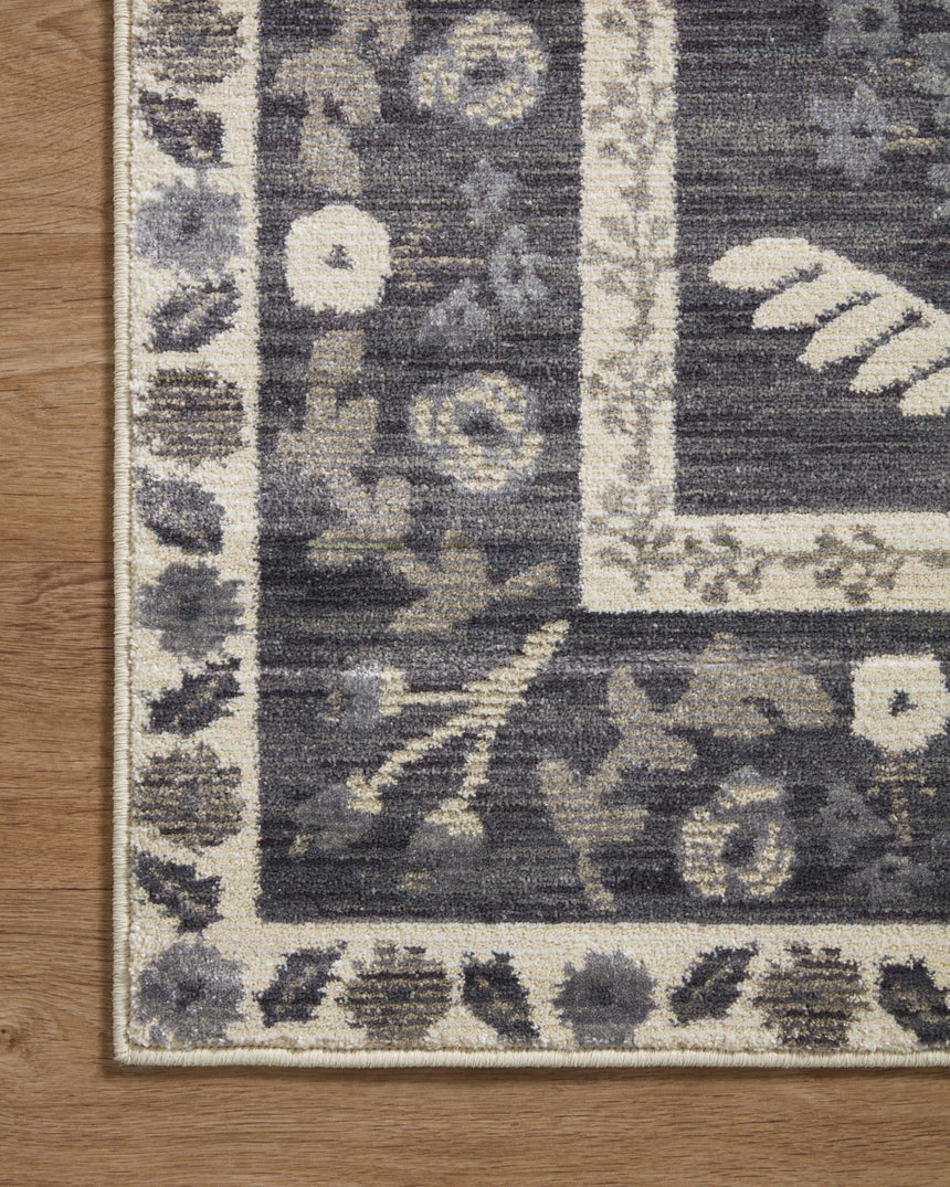 Fiore Rug 01 | Charcoal / White