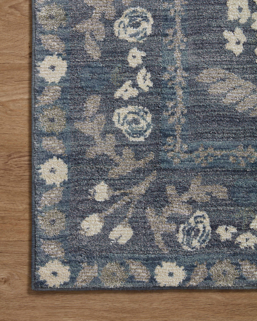 Fiore Rug 01 | Navy Grey