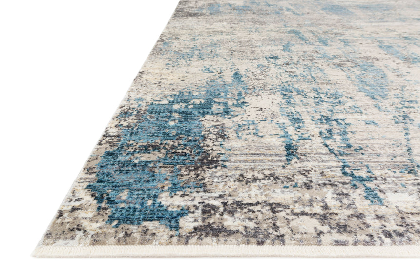 Franca Rug 05 | Grey / Ocean
