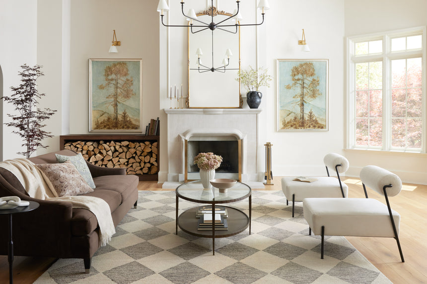 Francis Rug 01 | Beige / Charcoal