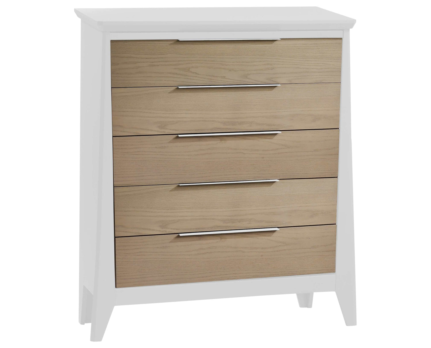 White Birch with Natural Wheat Birch | Flexx Premium 5 Drawer Dresser | Valley Ridge Furniture