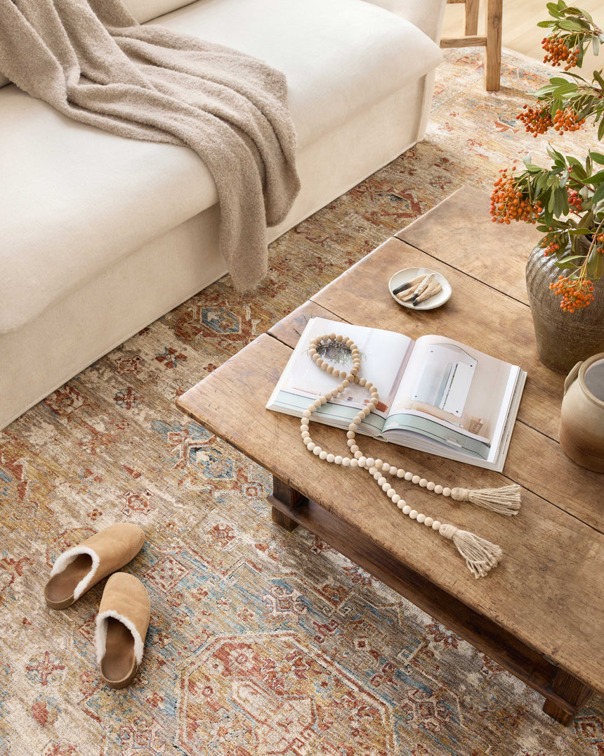 Gaia Rug 02 | Gold / Taupe