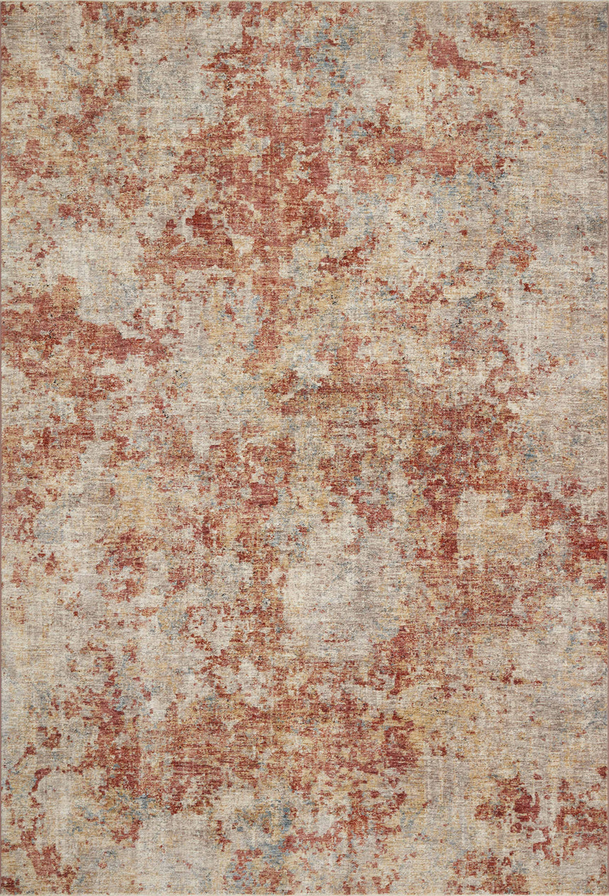 Gaia Rug 03 | Taupe / Brick