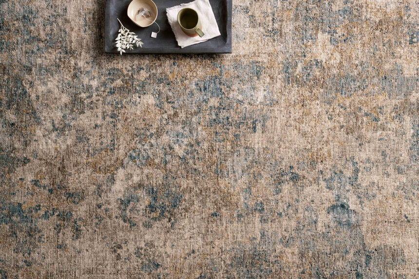 Gaia Rug 03 | Taupe / Denim