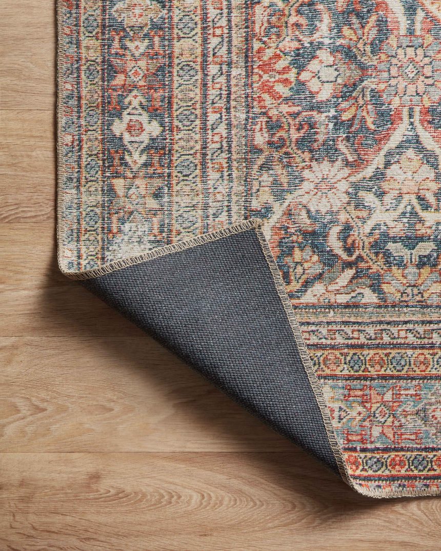 Georgie Rug 01 | Red / Navy