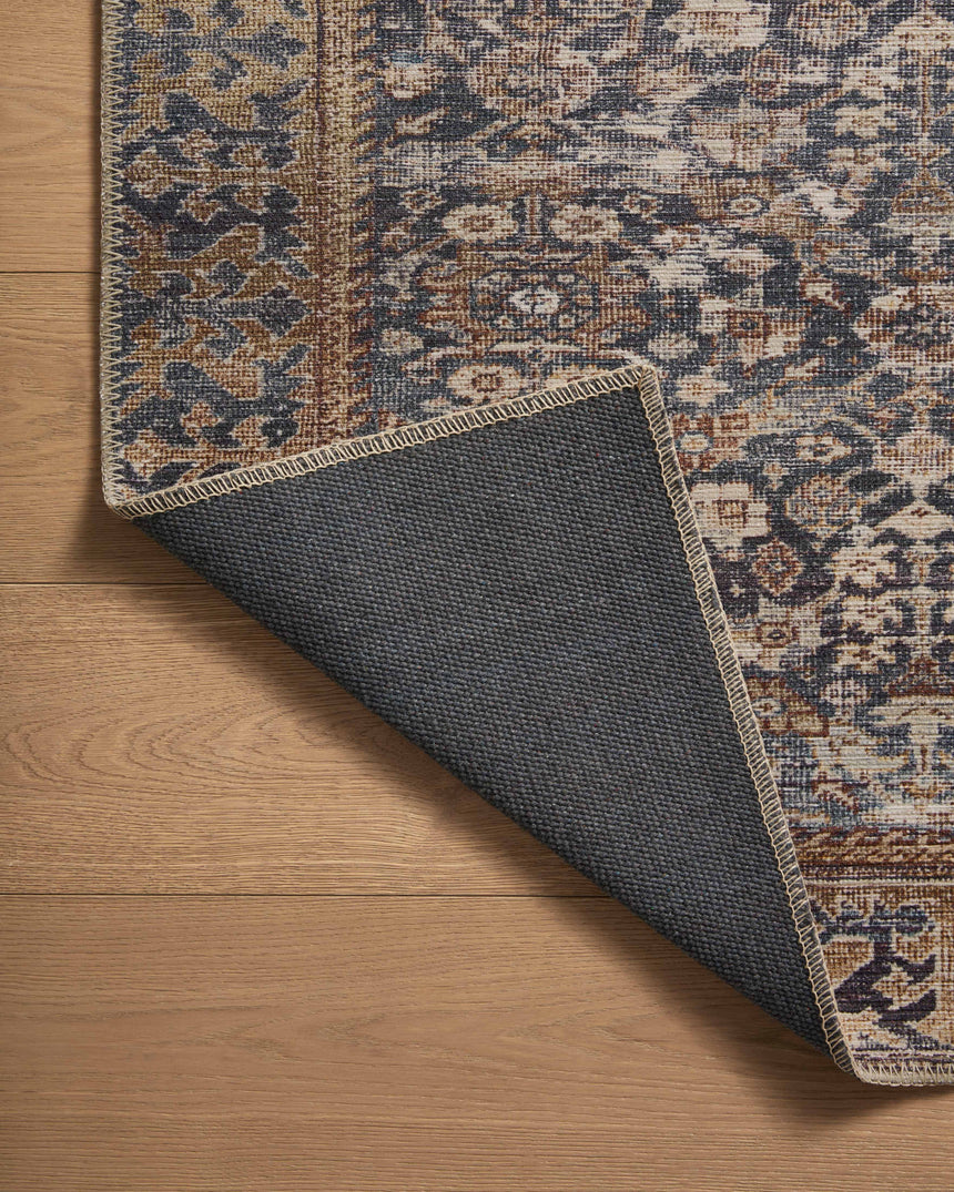 Georgie Rug 05 | Denim / Spice