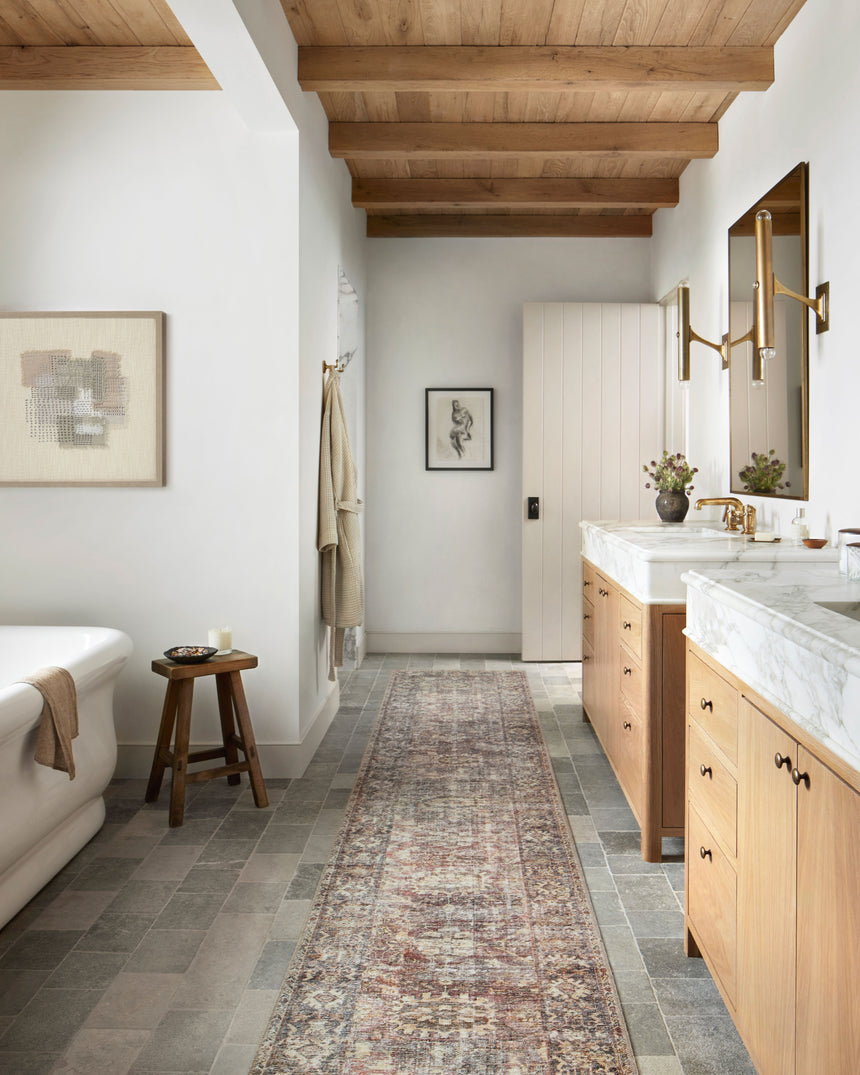 Georgie Rug 06 | Bordeaux / Antique