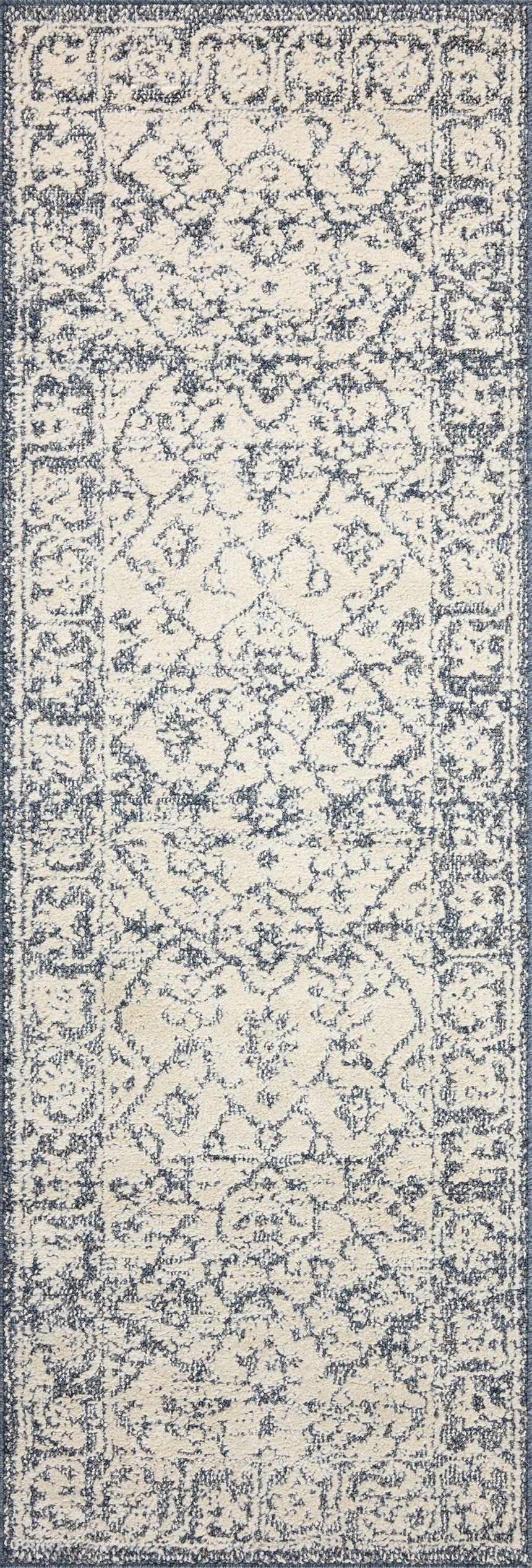 Gigi Rug 02 | Ivory / Blue