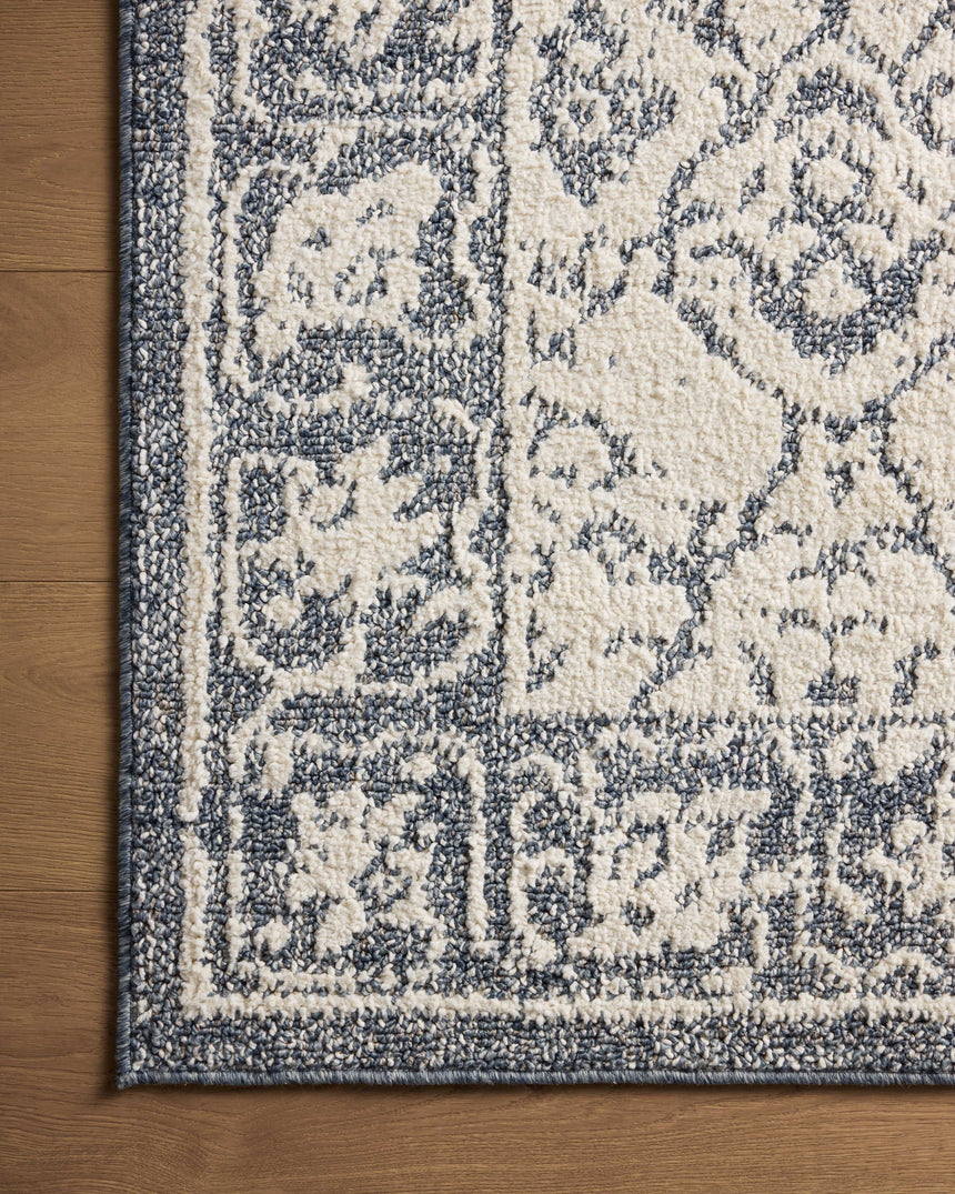 Gigi Rug 02 | Ivory / Blue
