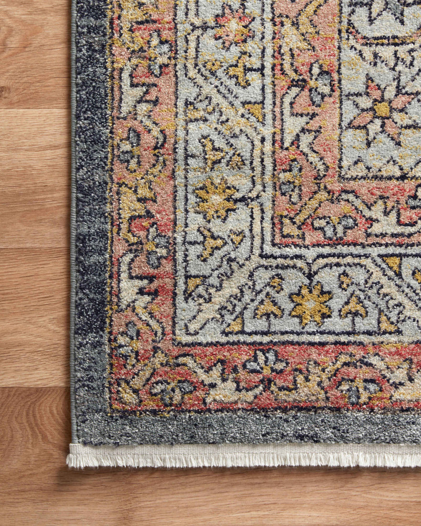Graham Rug 01 | Blue / Persimmon