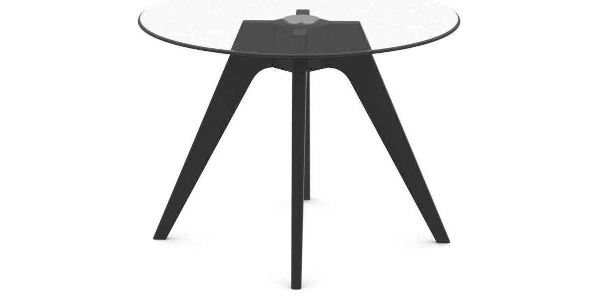 Canadel Downtown Round Dining Table with DQ Base in Small Size, view from above
