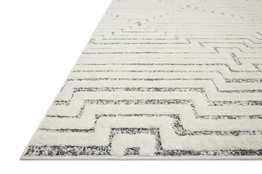 Hagen Rug 03 | White / Sky
