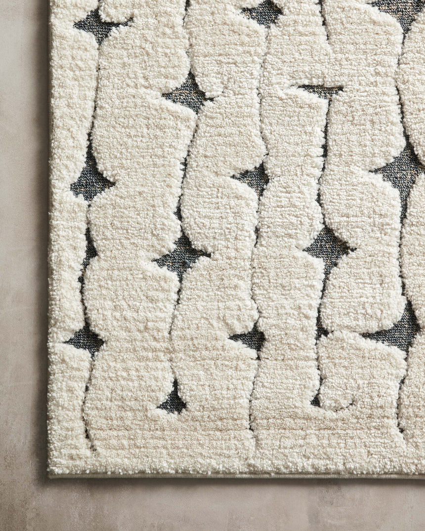 Hagen Rug 04 | White / Navy