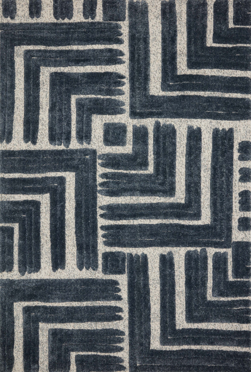 Hagen Rug 05 | Blue / White