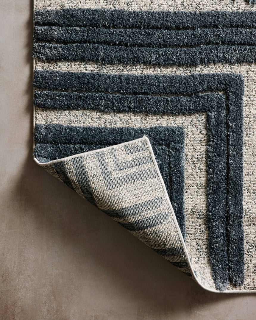 Hagen Rug 05 | Blue / White