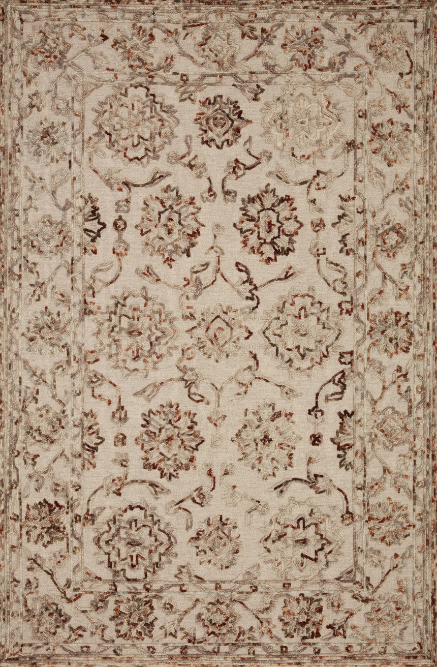 Halle Rug 03 | Taupe / Rust