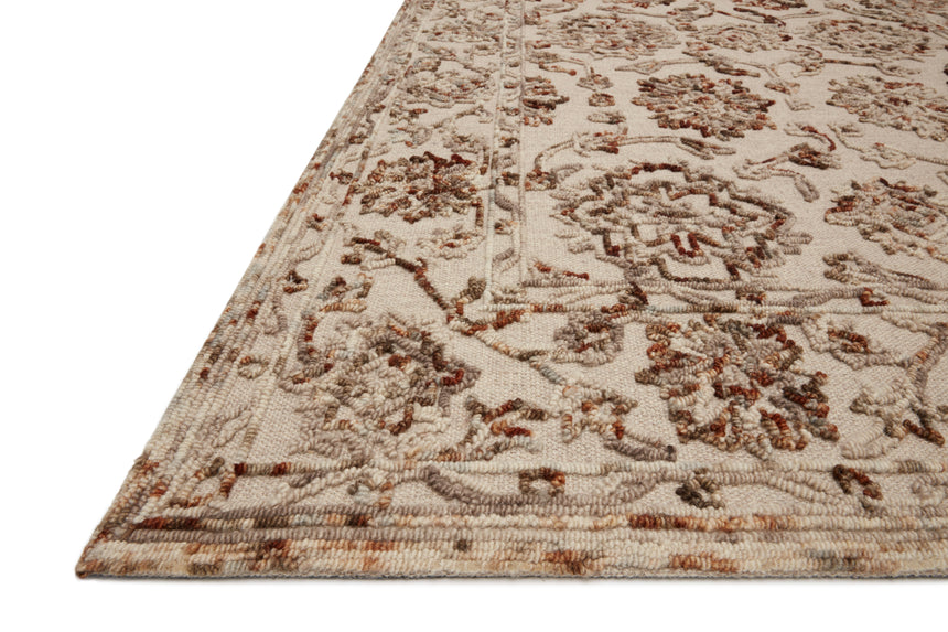 Halle Rug 03 | Taupe / Rust