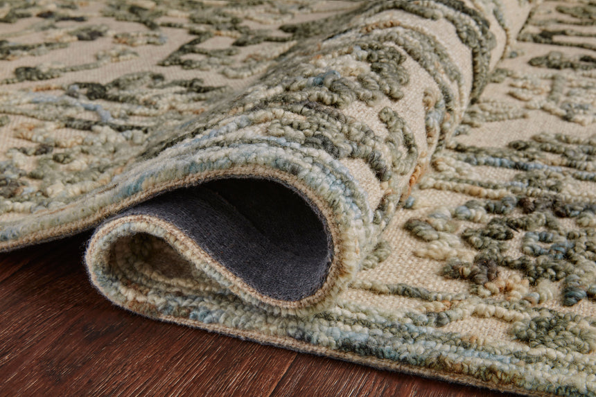 Halle Rug 05 | Grey / Sky