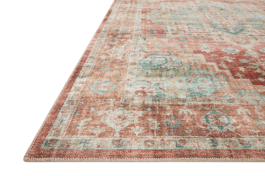 Heidi Rug 01 | Terracotta / Aqua