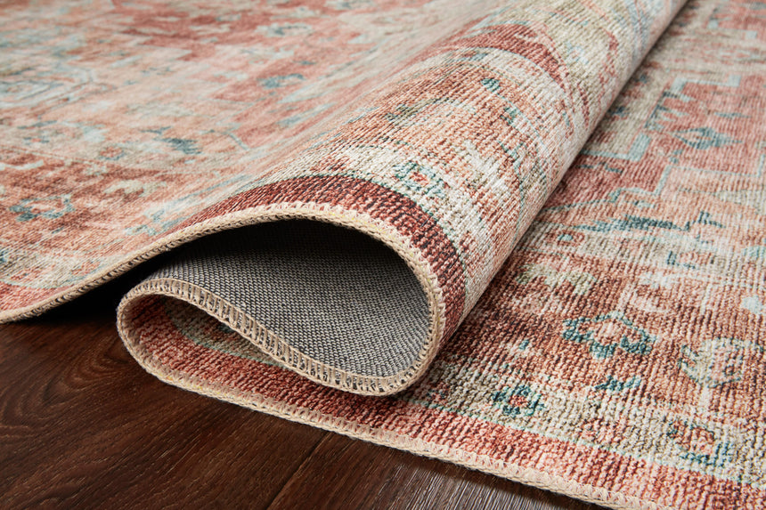 Heidi Rug 01 | Terracotta / Aqua