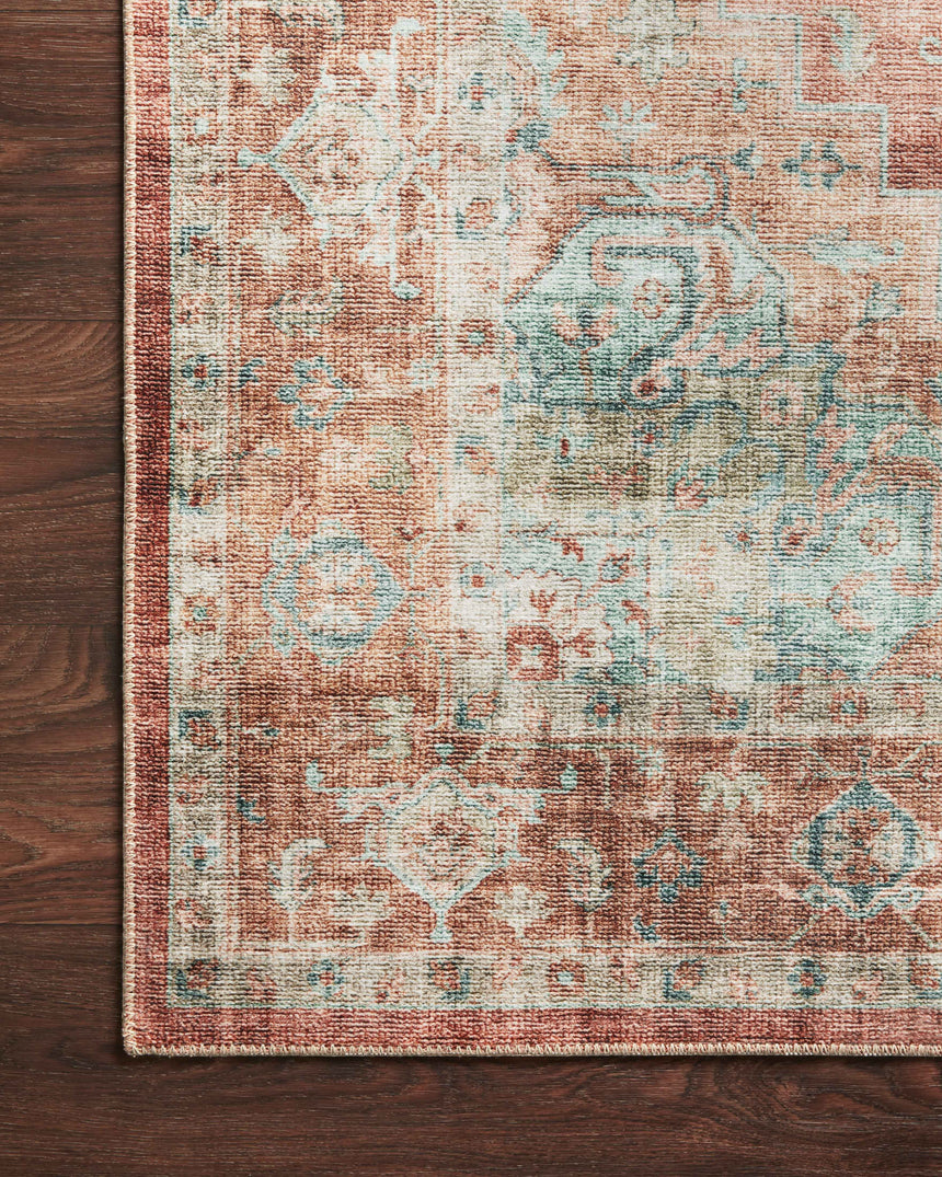 Heidi Rug 01 | Terracotta / Aqua