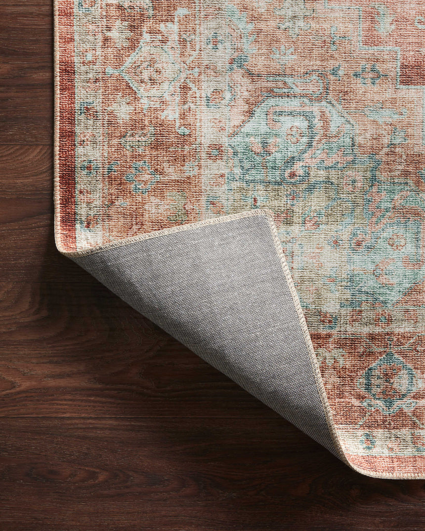 Heidi Rug 01 | Terracotta / Aqua