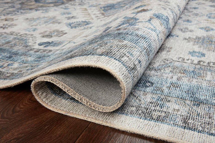 Heidi Rug 04 | Ivory / Ocean