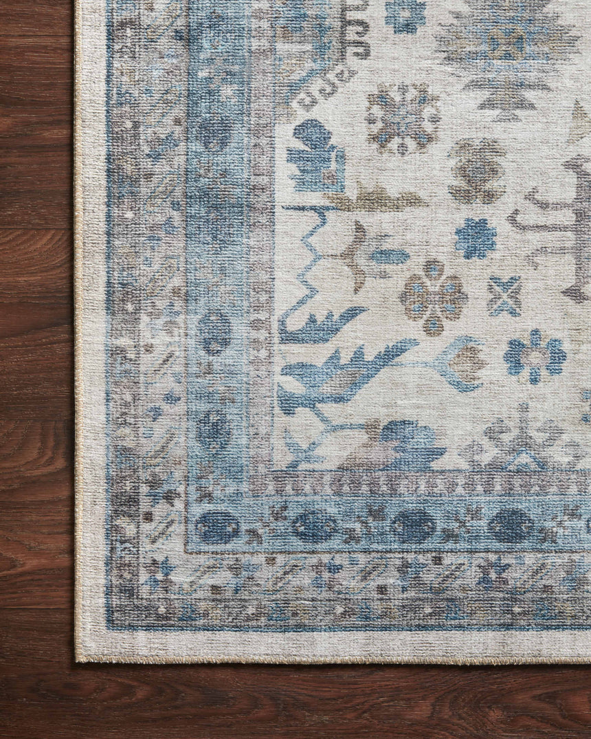 Heidi Rug 04 | Ivory / Ocean