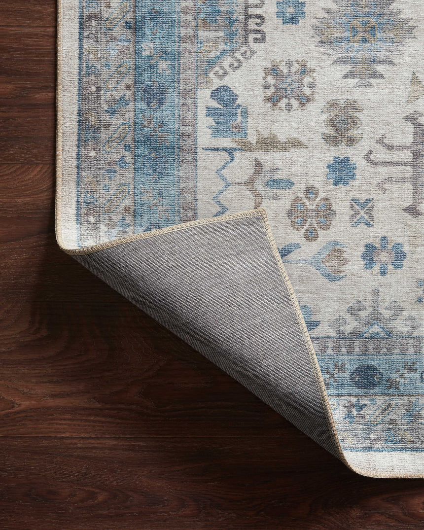 Heidi Rug 04 | Ivory / Ocean