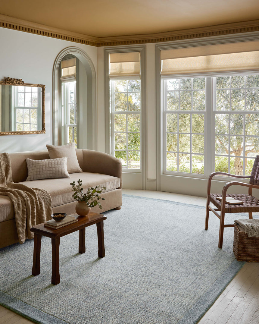 Henley Rug 01 | Ivory / Blue