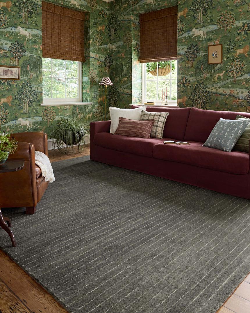 Henry Rug 01 | Charcoal / Ivory