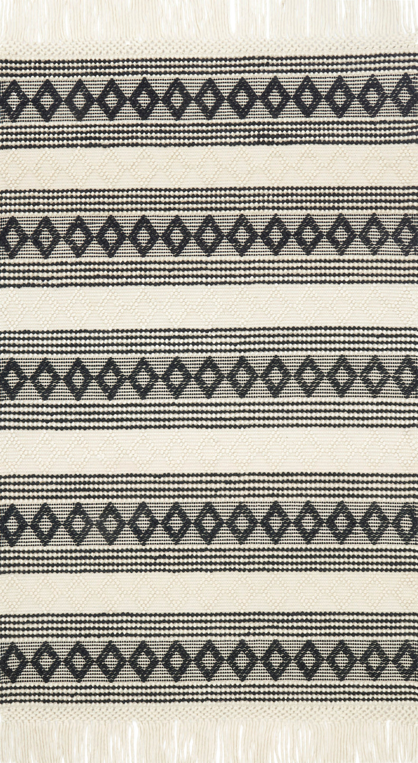 Holloway Rug 01 | Ivory / Black