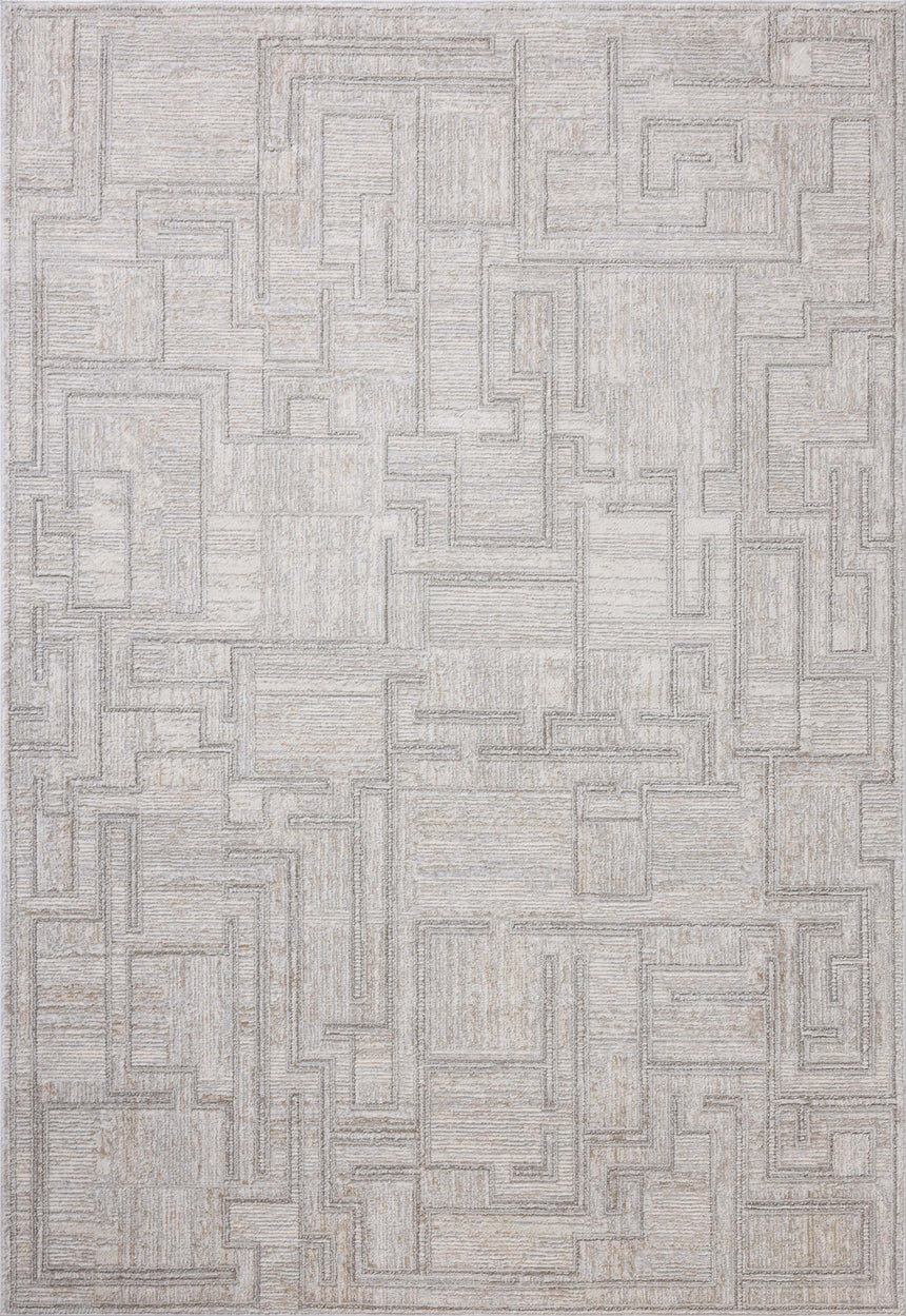 Hollis Rug 01 | Grey / Ivory