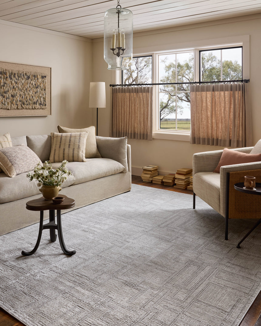 Hollis Rug 01 | Grey / Ivory