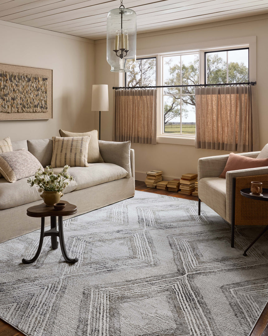 Hollis Rug 05 | Mist / Natural