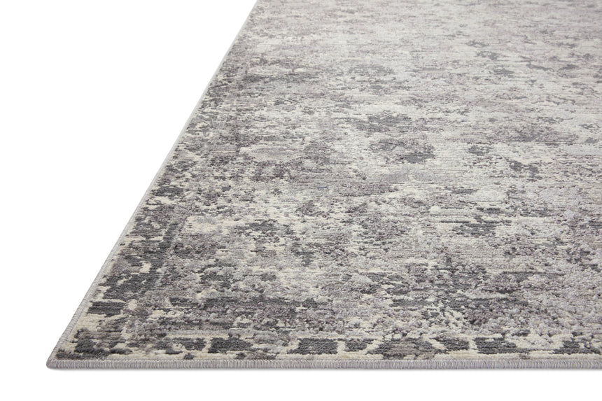Indra Rug 04 | Charcoal / Silver