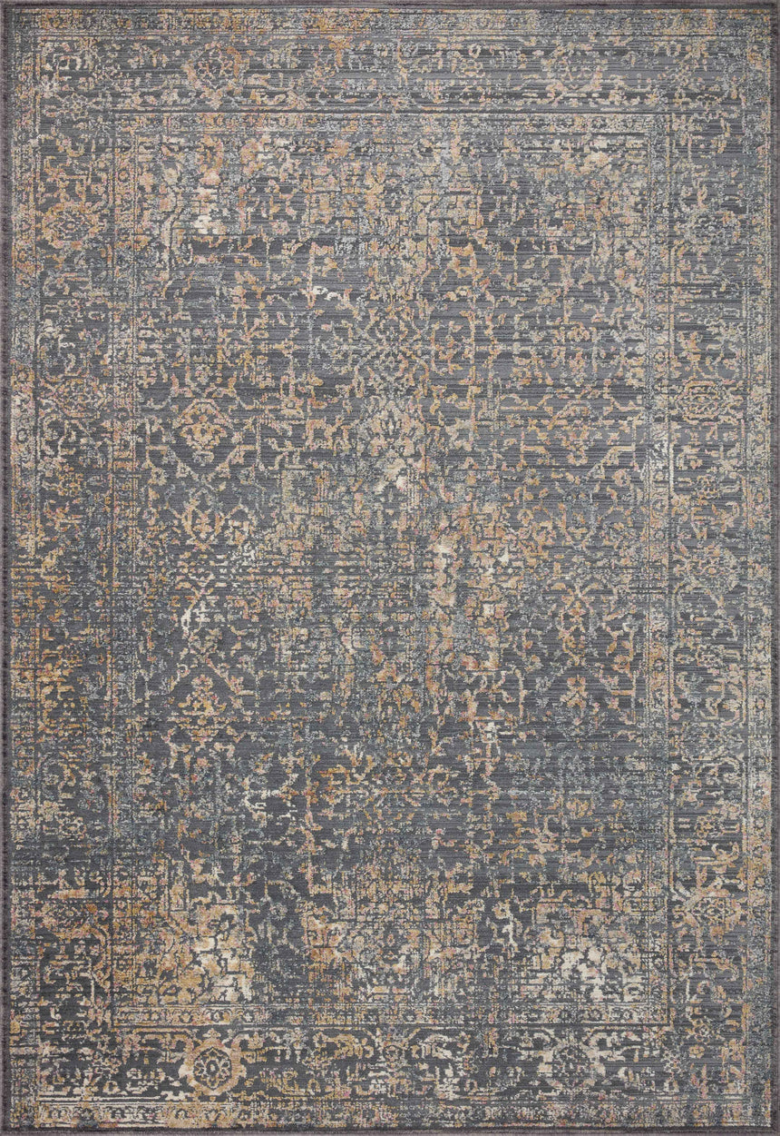 Indra Rug 05 | Graphite / Sunset