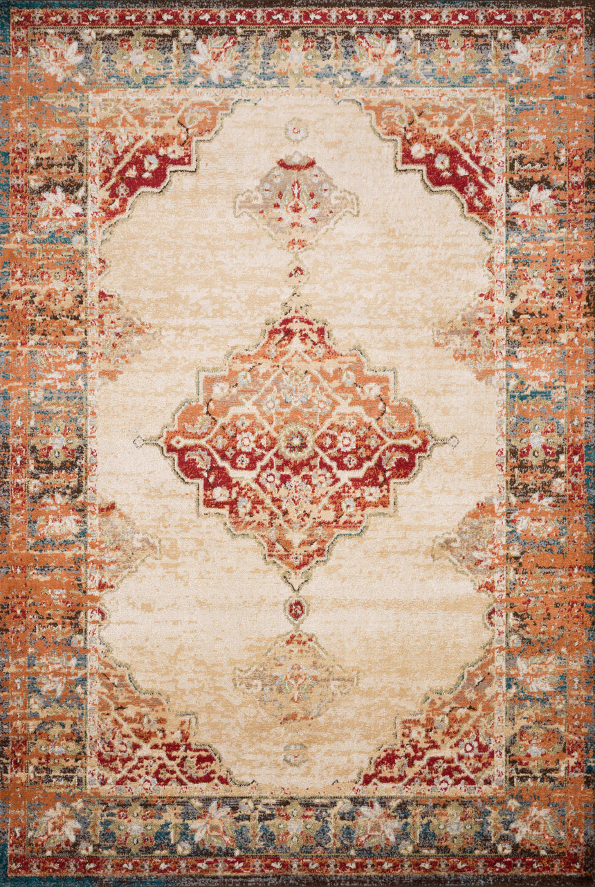 Isadora Rug 04 | Ant. Ivory / Sunset