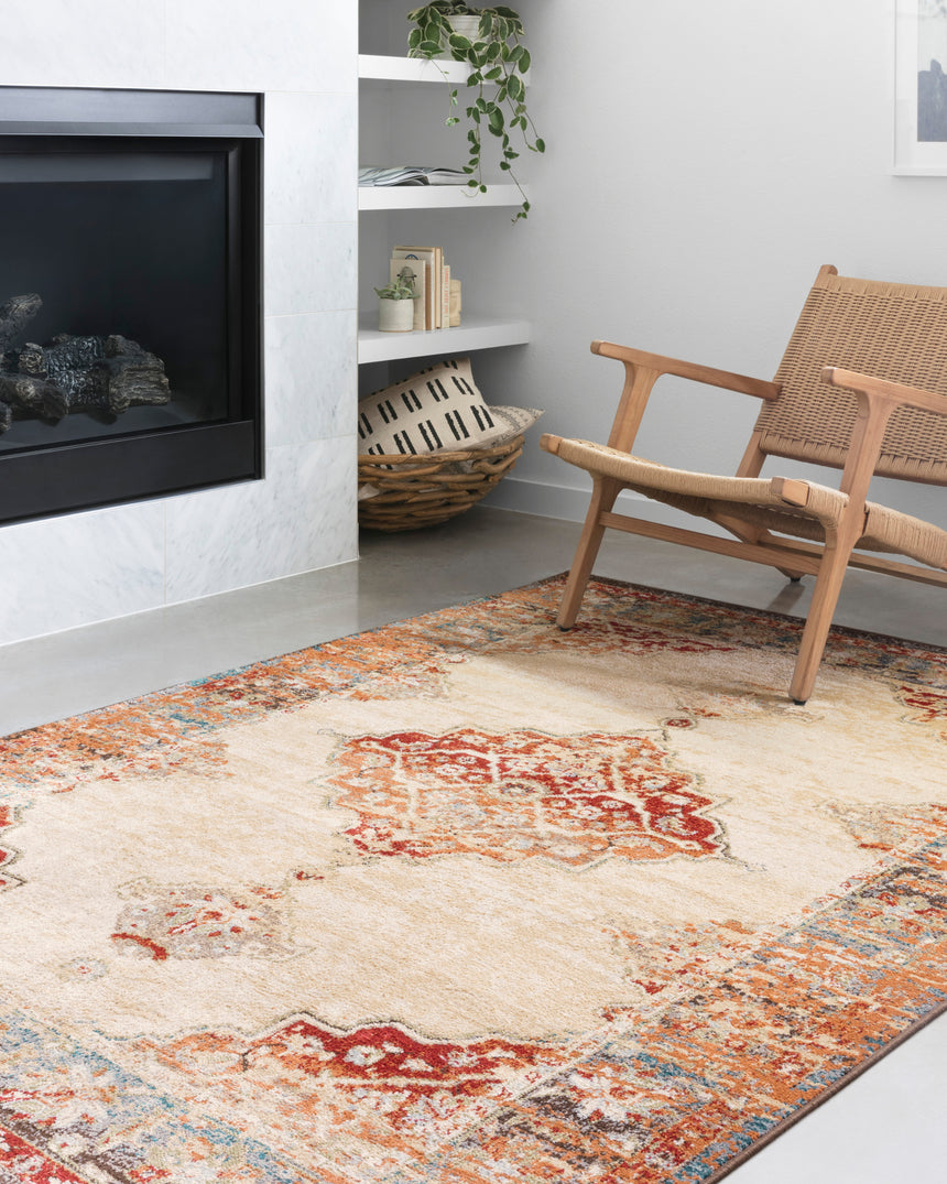 Isadora Rug 04 | Ant. Ivory / Sunset