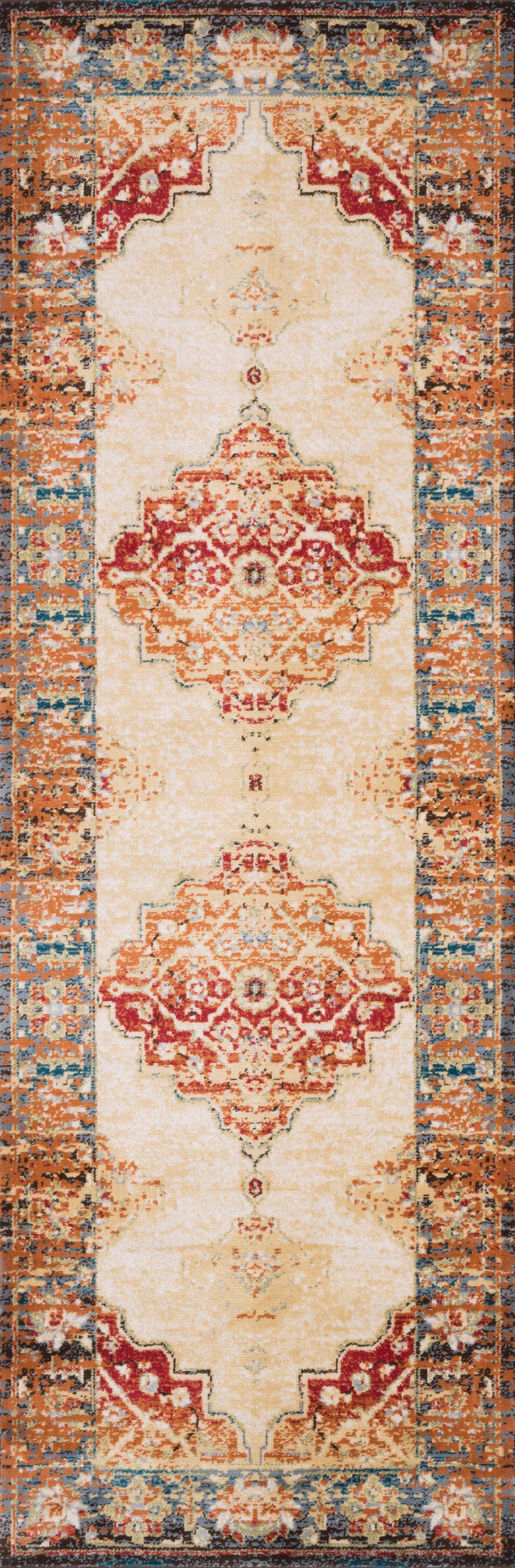 Isadora Rug 04 | Ant. Ivory / Sunset