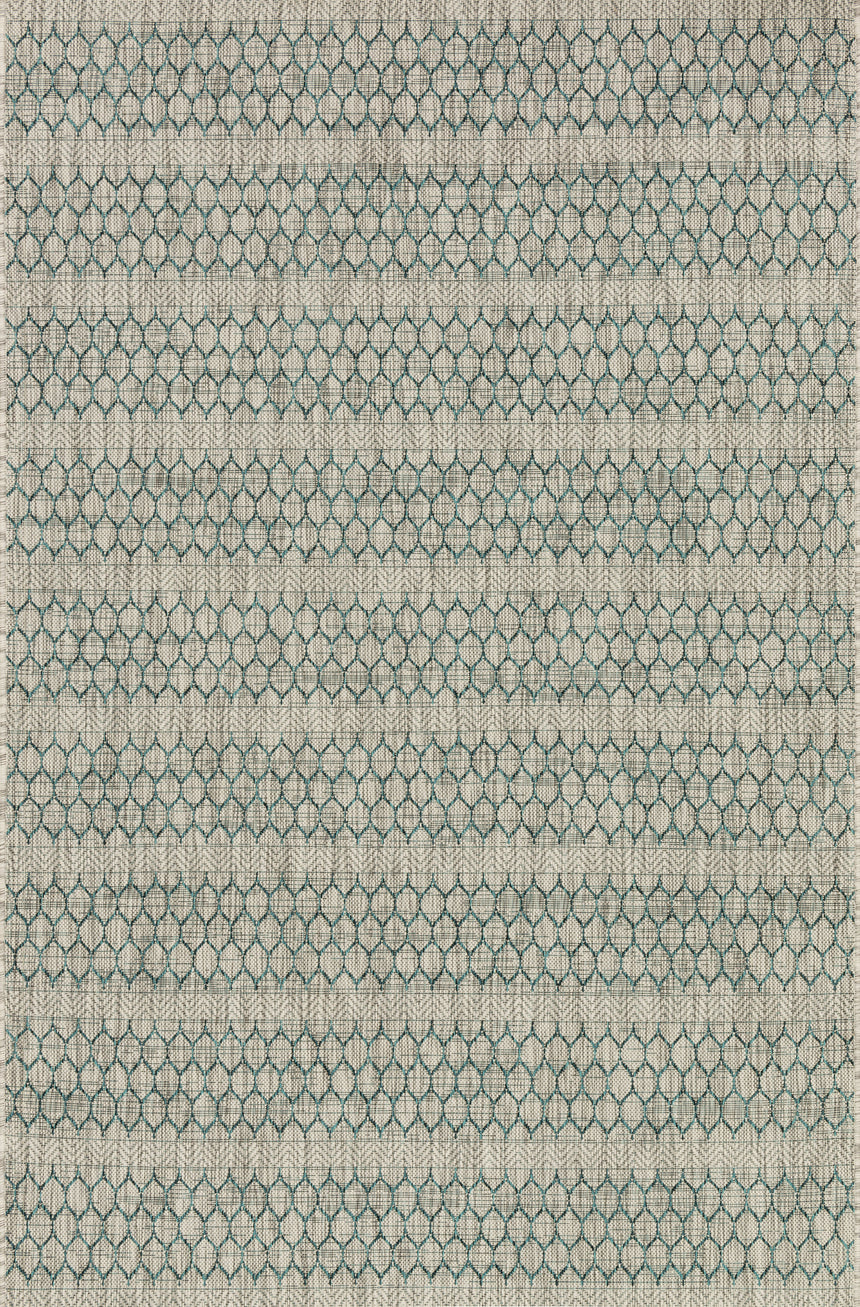 Isle Rug 01 | Grey / Teal